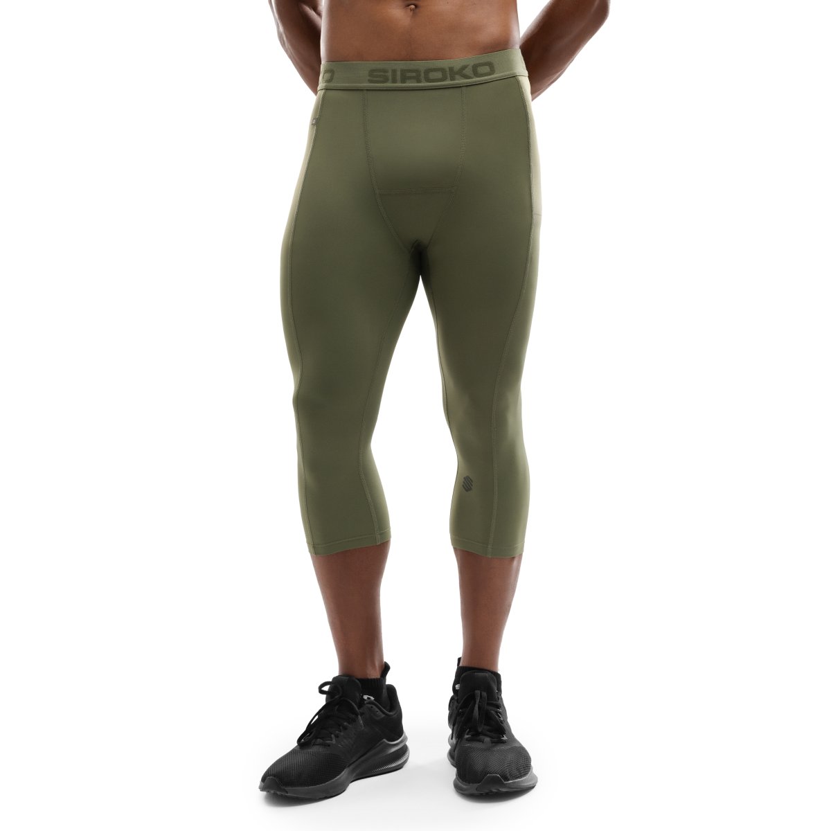 SIROKO - Pantalón Leggings Capri Gym & Trainning Hombre_
