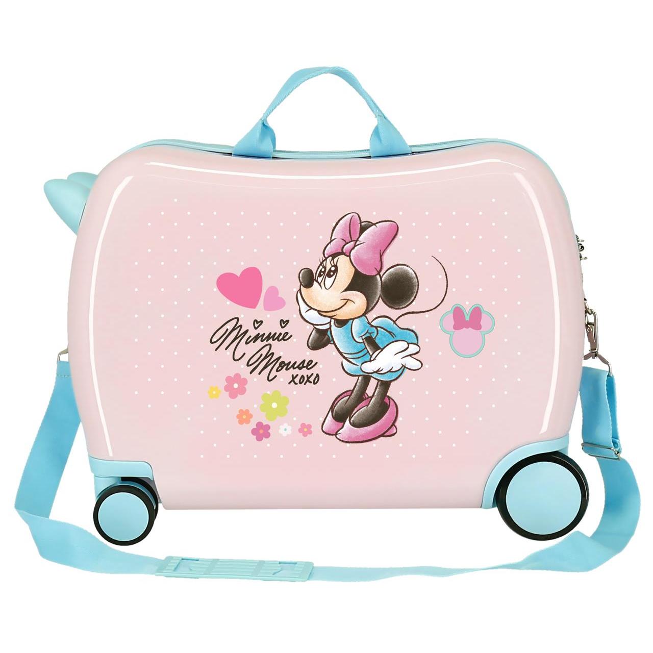 Disney Maleta Correpasillos ABS Rígida Minnie Imagine Rosa