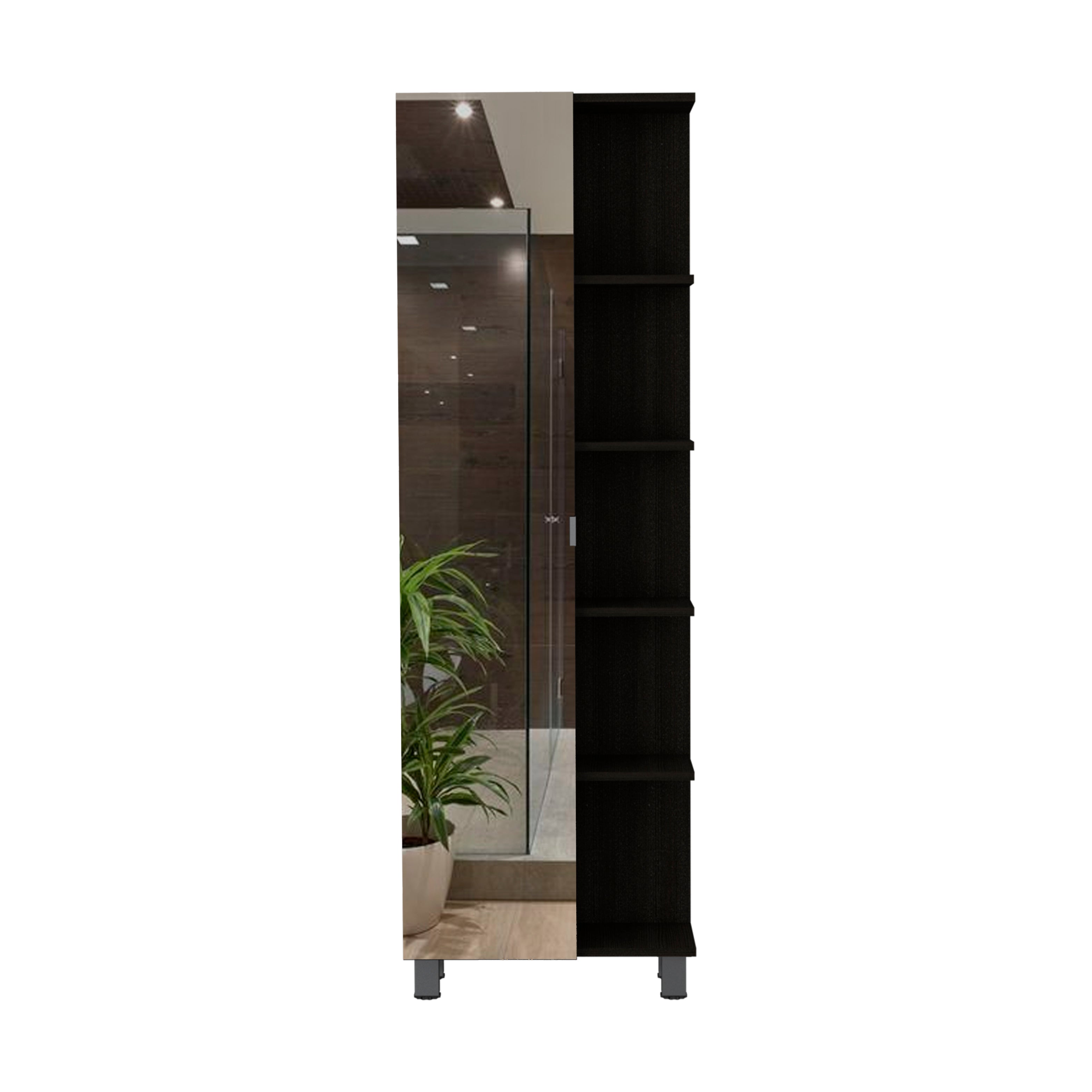 Mueble Alto de Baño Urano con Espejo | Diseño Moderno y Funcionalidad