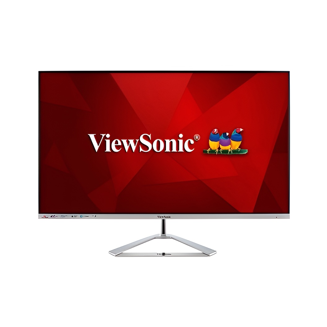 ViewSonic VX3276-4K-MHD 32" 4K UHD, HDR, HDMI, DP, mDP, Eye-Care, Eco-Mode, Altavoz, Plateado-Negro