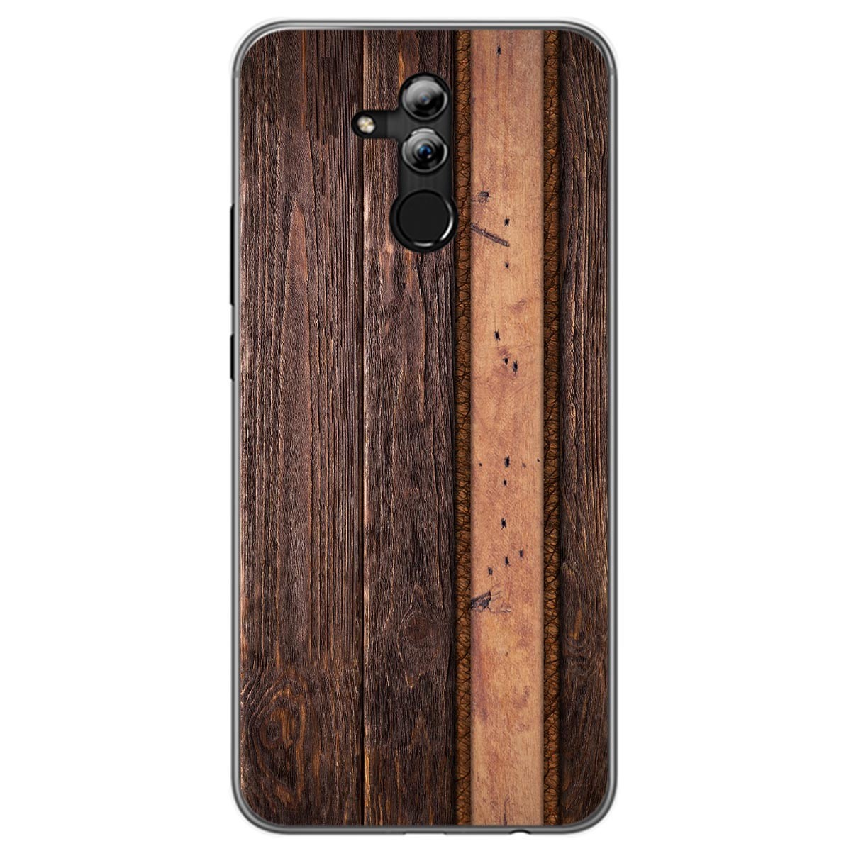 Tumundosmartphone Funda Gel Tpu para Huawei Mate 20 Lite diseño Madera 05 Dibujos