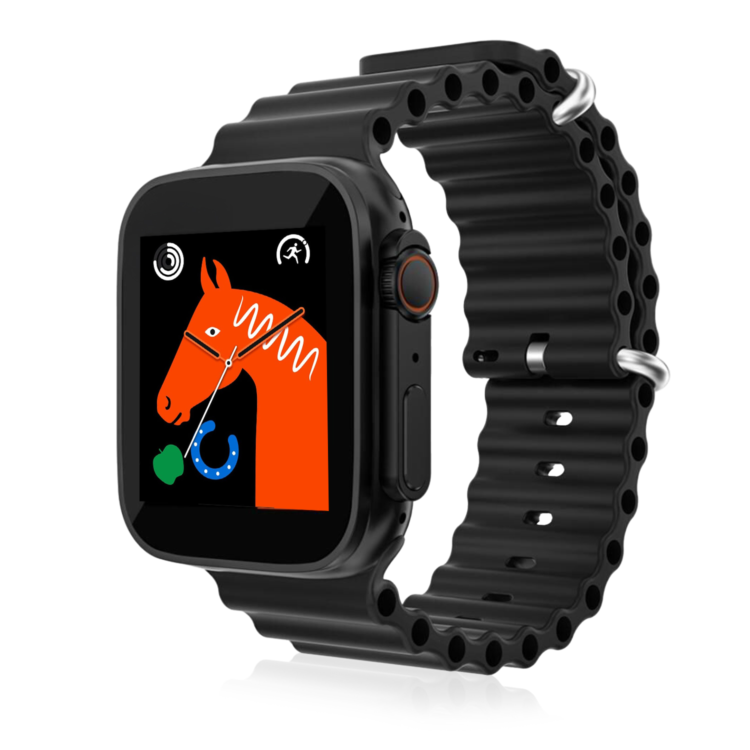 DAM. Smartwatch T500 Ultra, aviso de notificaciones, teclado de llamada bluetooth, modos de deporte y monitor cardiaco. 4x1x5cm.