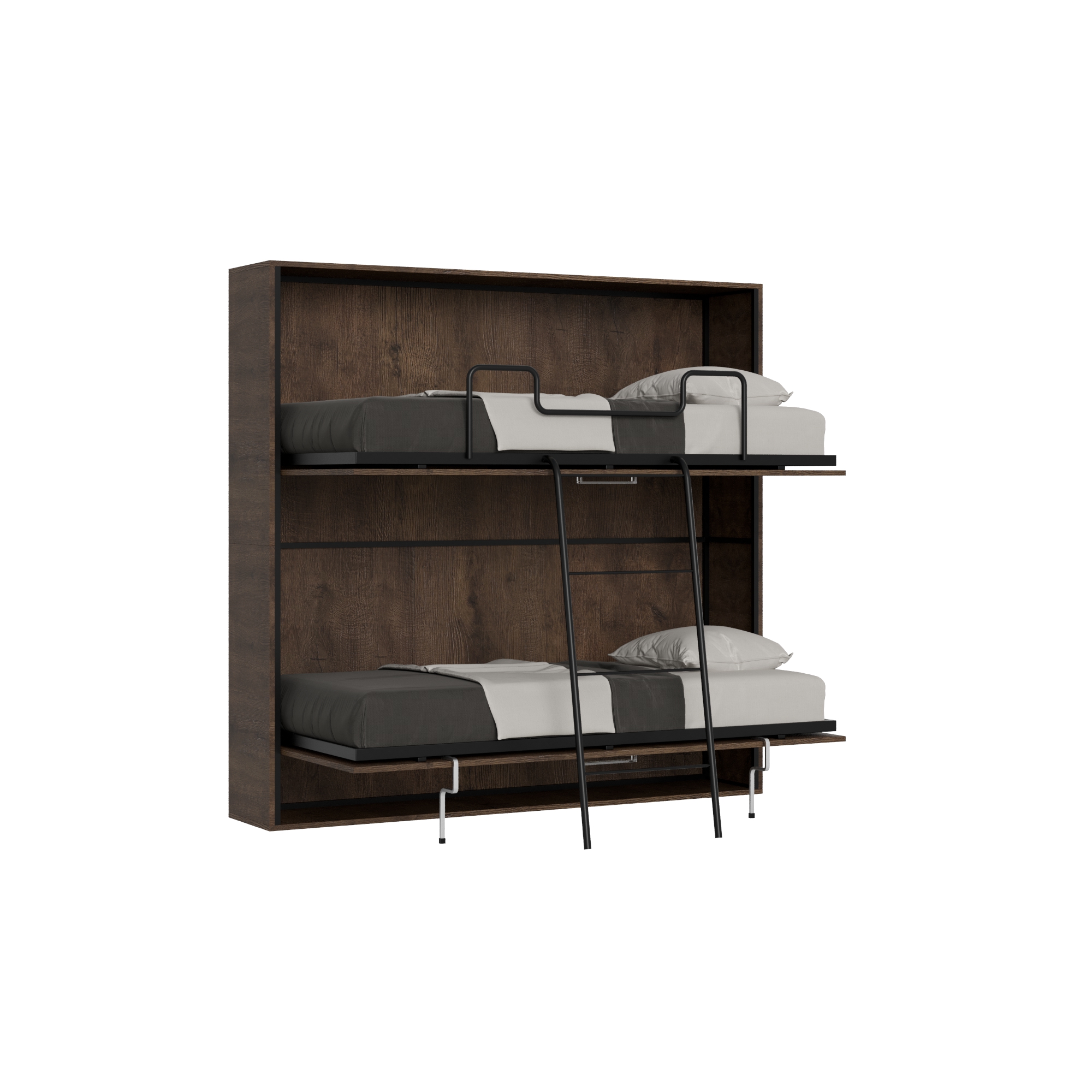 Cama doble horizontal Kando Nogal - Itamoby