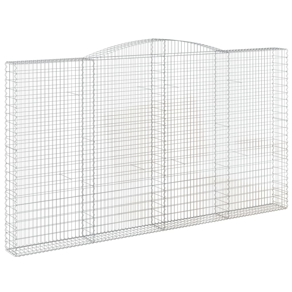 Vidaxl Cesta de Gaviones Arco Hierro Galvanizado 400x30x80/100cm