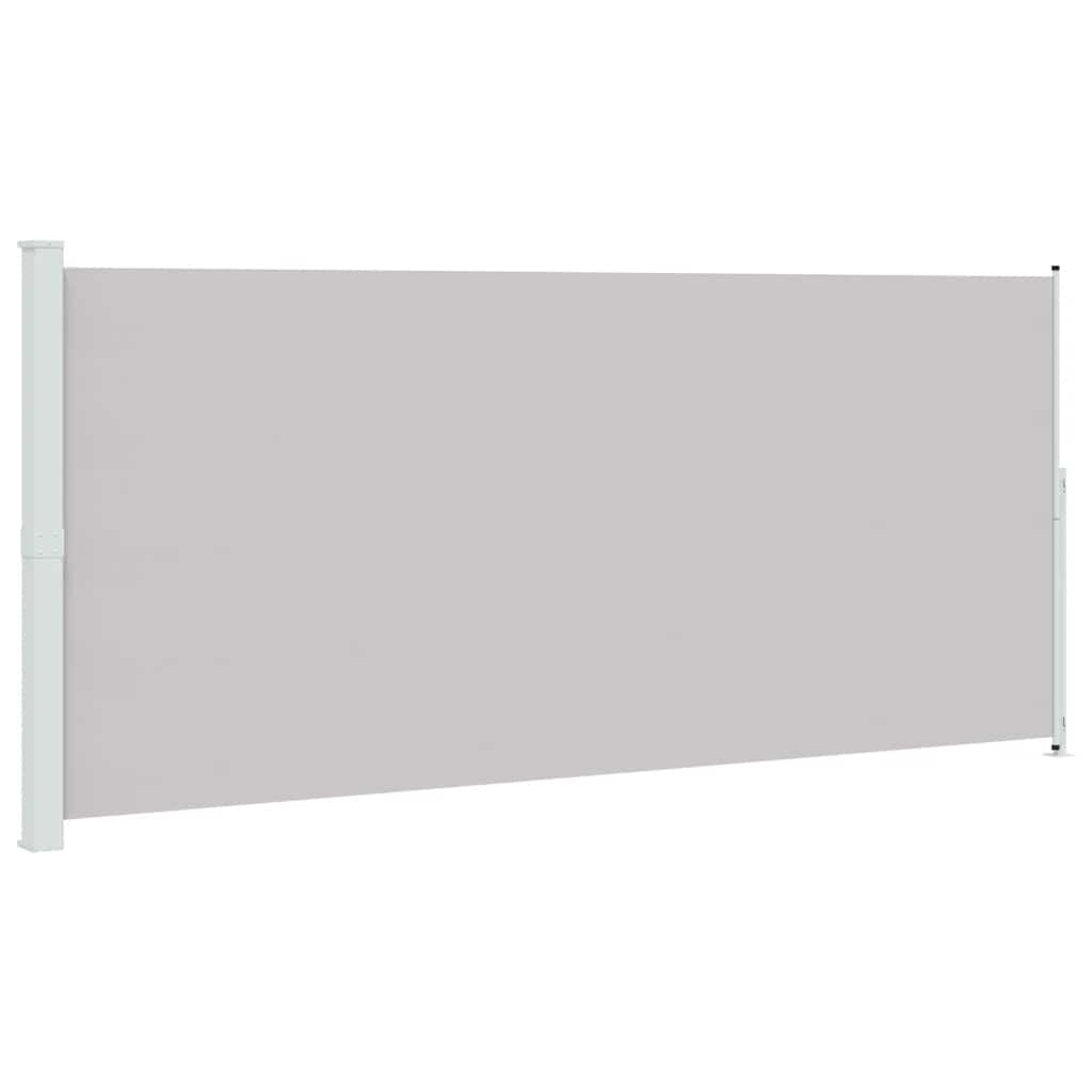 vidaXL Toldo lateral retráctil para patio gris 220x500 cm