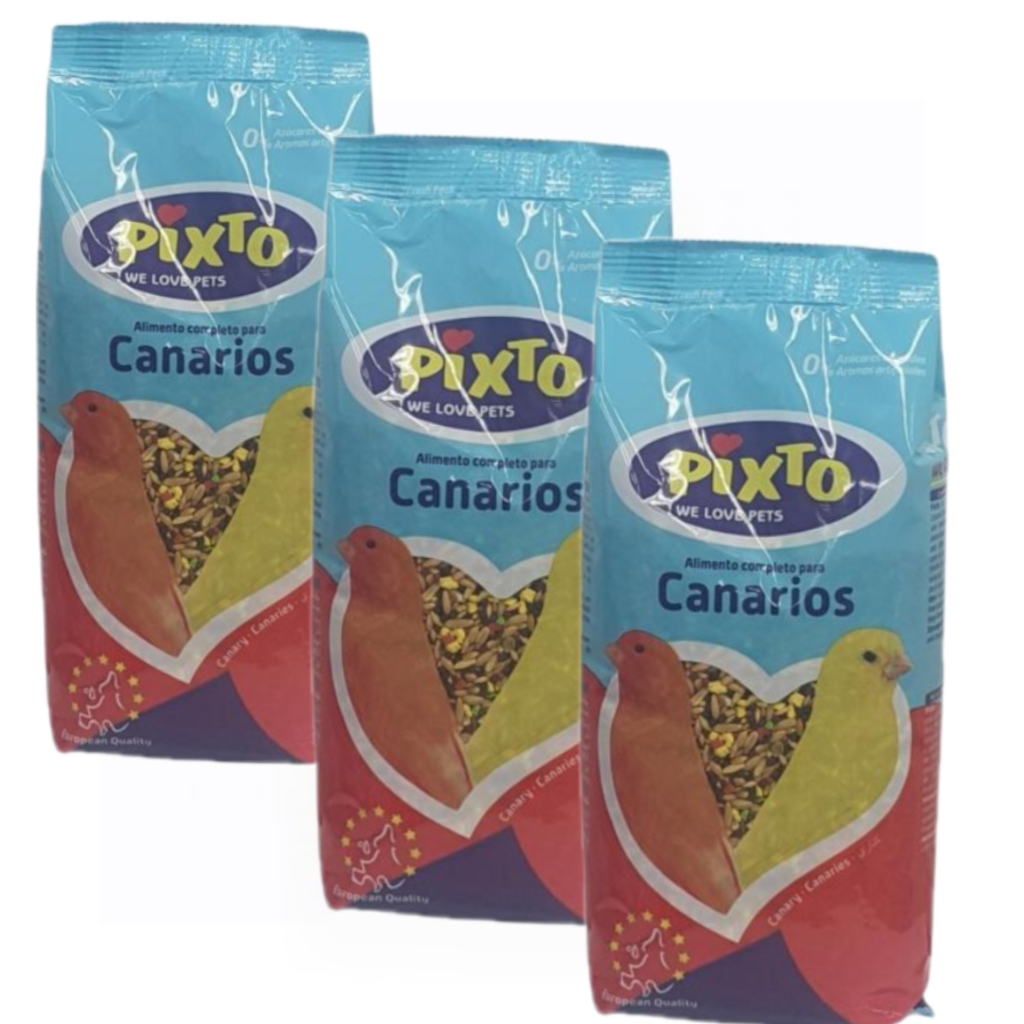 Nuevo - Nuevo Comida para Canarios PIXTO con Alpiste - Caja 3 Unidades 500g