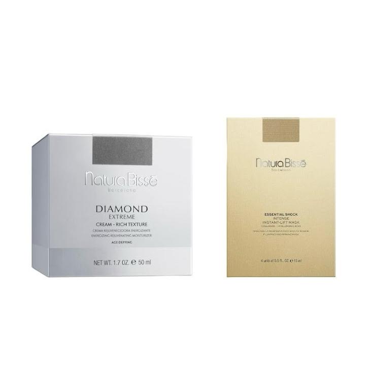 Natura Bisse Diamond Extreme Rich Texture Crema rejuvenecedora energizante textura rica piel seca 50 ml+INTENSE INSTANT-LIFT MASK de regalo