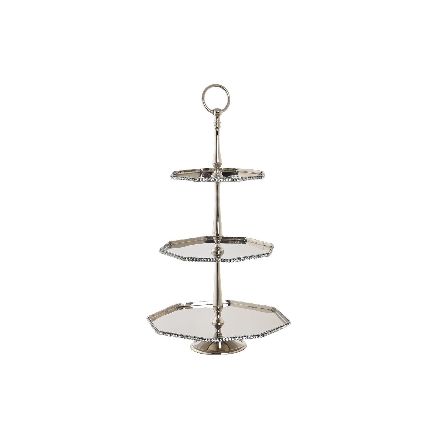 CENTRO MESA ALUMINIO 28X28X47 PLATEADO FIJALO BD205276