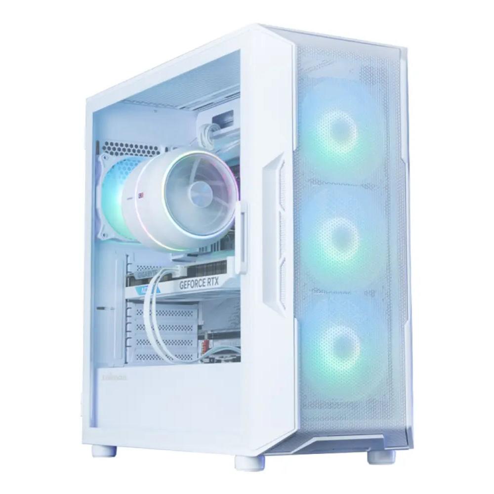Torre PC Torre ATX Zalman i3 NEO ARGB V2 Blanca con 4 ventiladores y ventana lateral