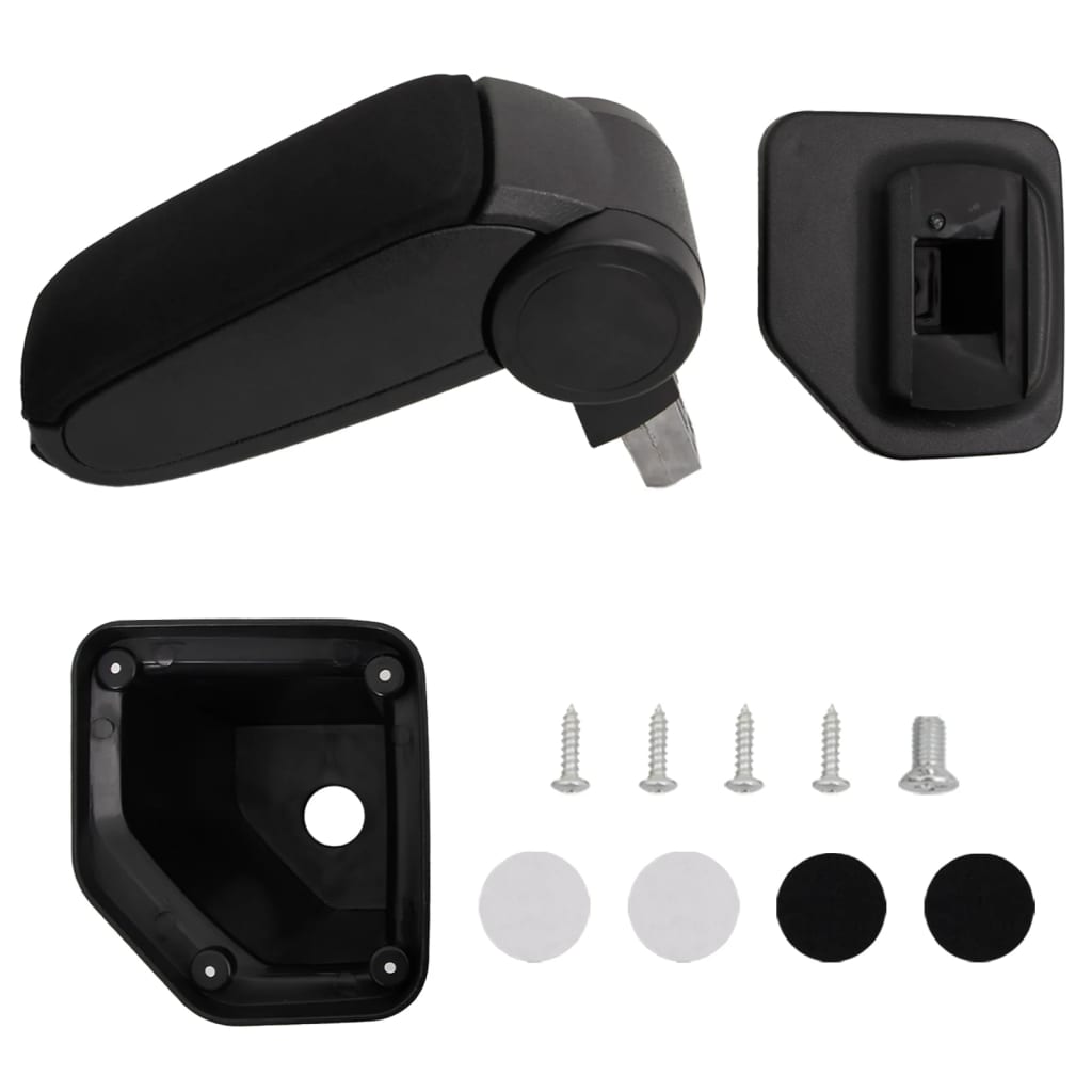 vidaXL Reposabrazos para coche ABS negro Adecuado para Kia k2/rio mk4/x-line (2017),  Hyundai verna/solaris (2010-2016) hyundai accent (2010-2016),  Ford focus iii (2015) y mas