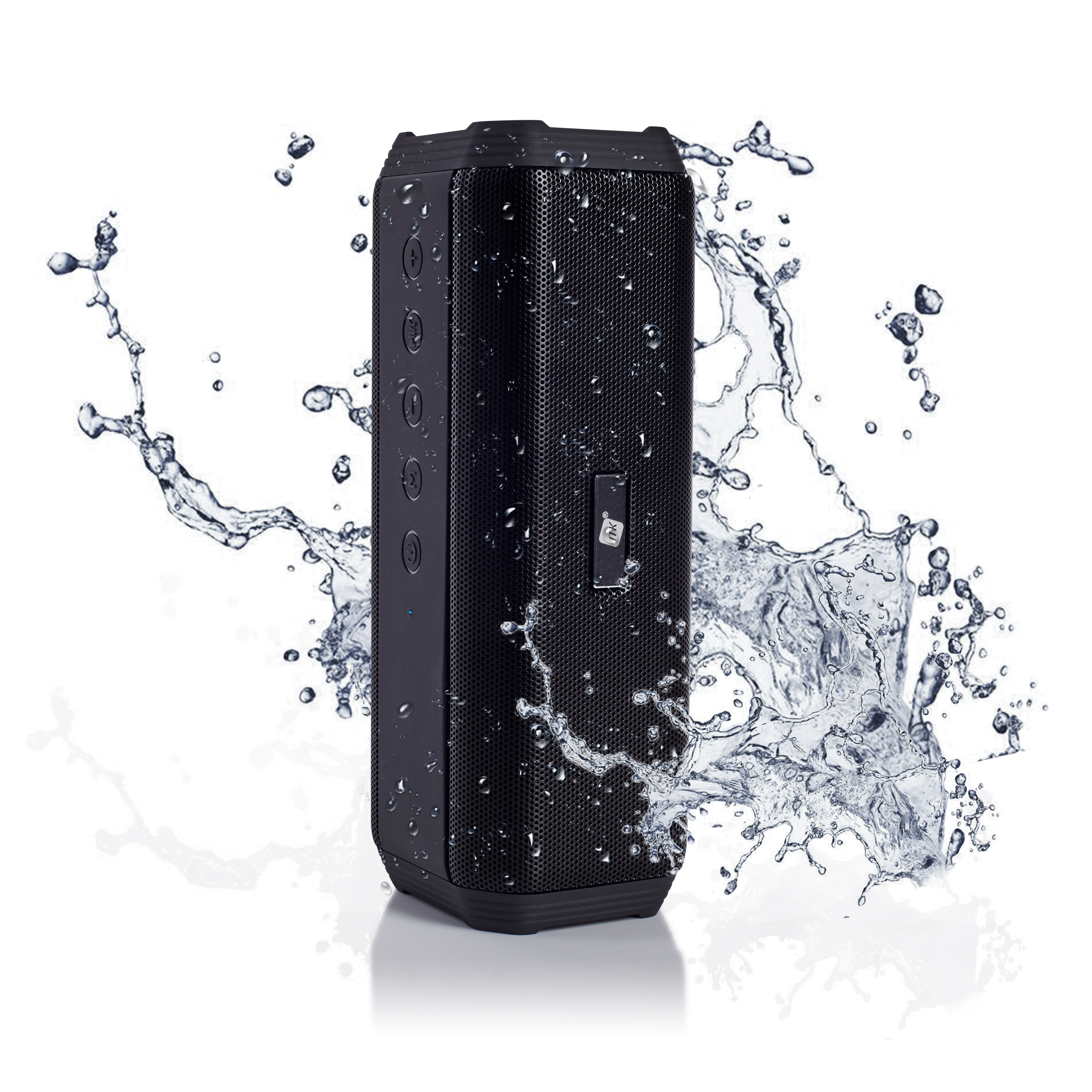 NK ALPORT Altavoz Bluetooth Portátil - Inalámbrico, 10W, Sonido Estéreo TWS (Sincroniza 2 Altavoces), Asistente de voz (Google y Siri), Hi- Fi, Bluetooth 5.0, USB, Negro (Compatible: IOS & Android)