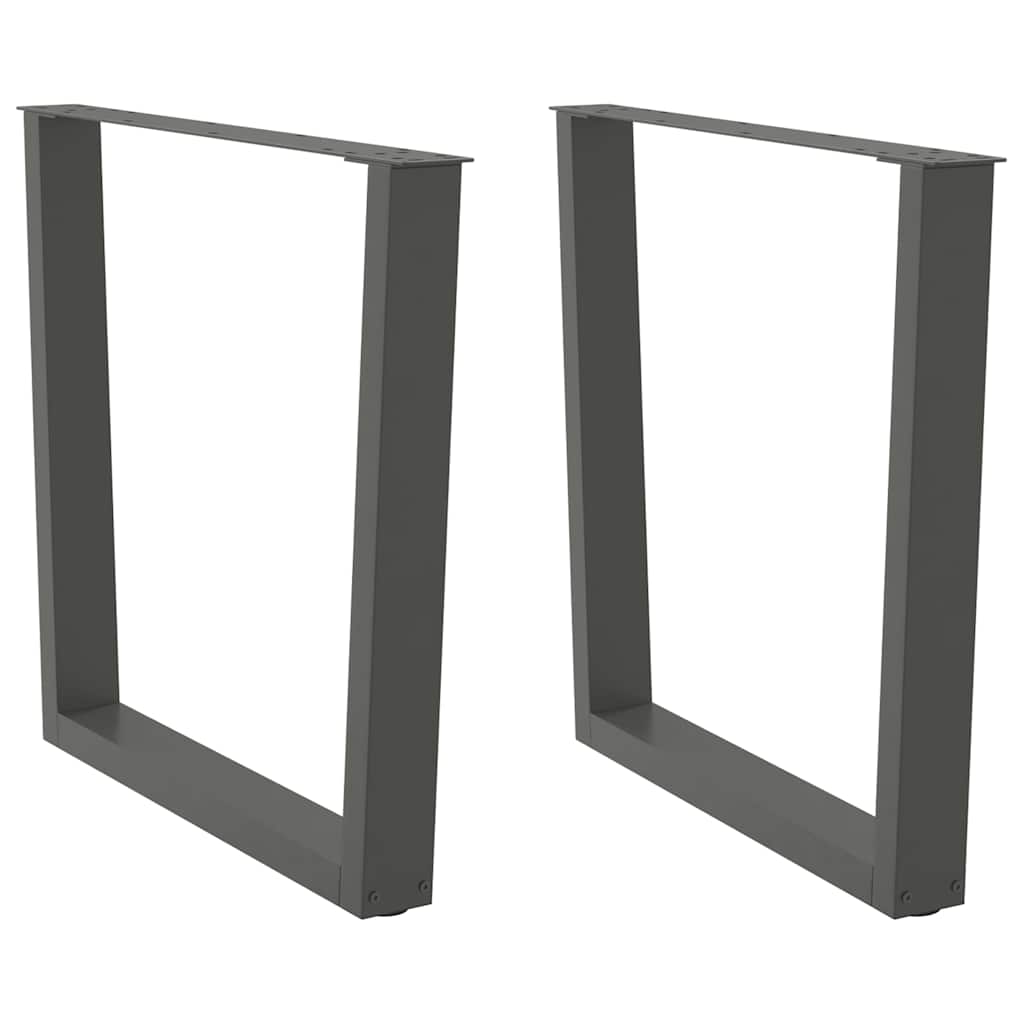 vidaXL Patas para mesa de comedor en forma de V (2 unidades) 90 x (72-73,3) cm, acero
