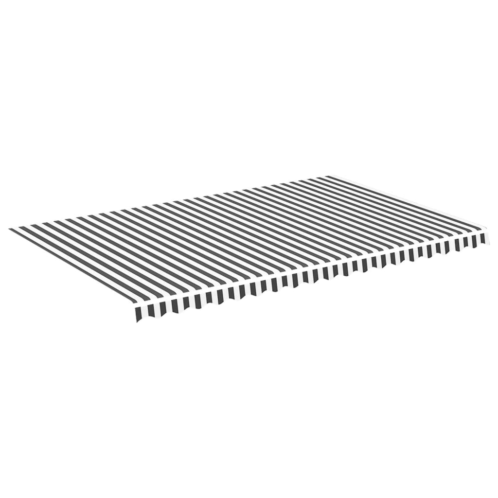 Vidaxl Toldo de Lona 500x300 Cm para Terraza, Patio y Jardín - Color Azul y Blanco