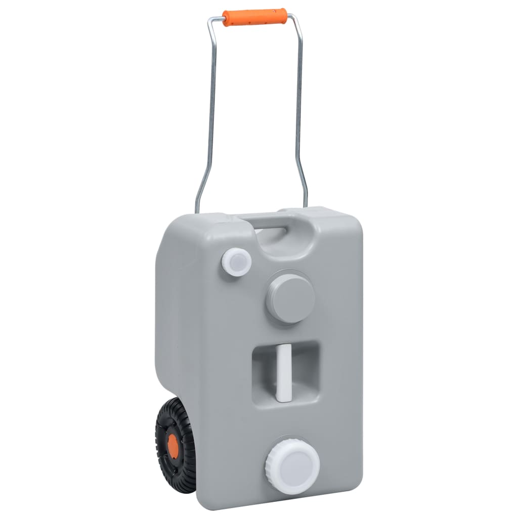 vidaXL Depósito de Agua con Ruedas para Camping Tanque Jardín Caravana Color Azul,  Gris, y mas