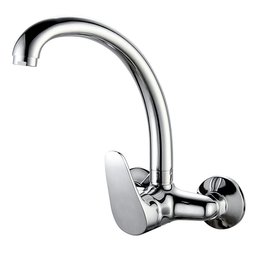Monomando fregadera JAVA caño tubo alto para pared