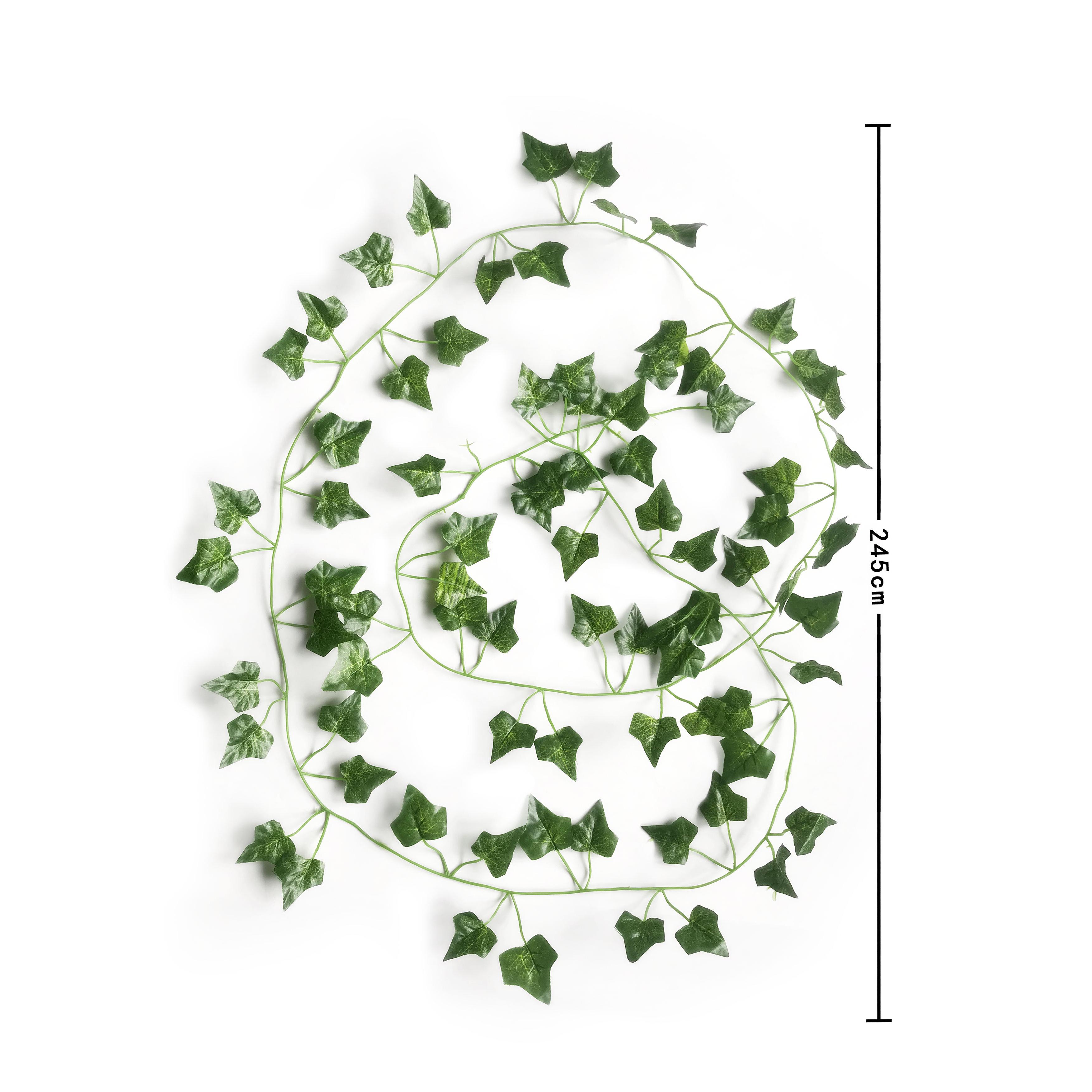 Poenia Arte Floral - Guirnalda de Hojas 200cm - Decoración de Pared