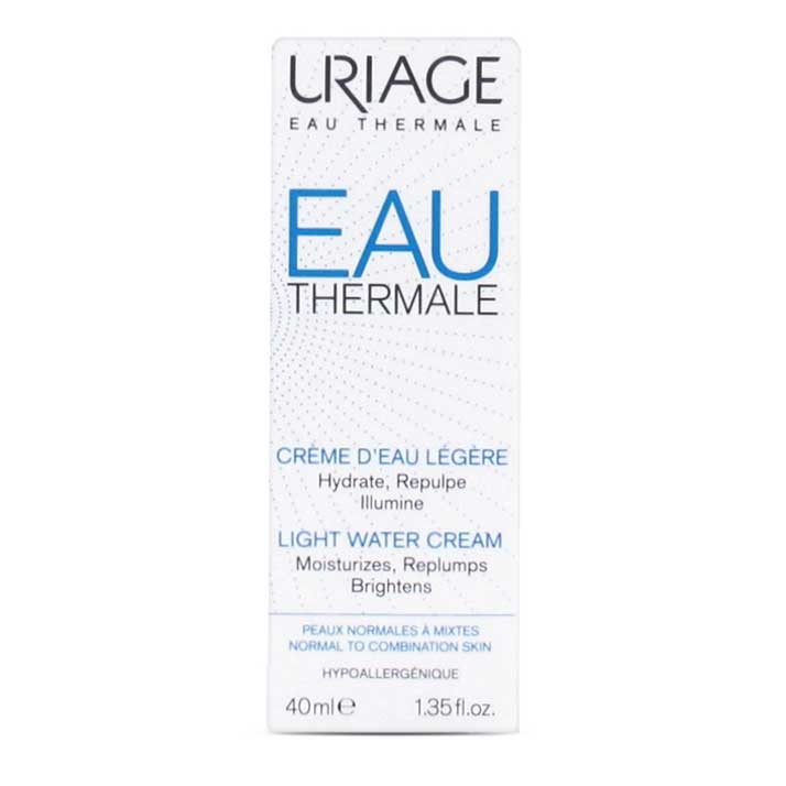 Uriage Crema de Agua Hidratante Facial Nutritiva y Ultraligera 40ml