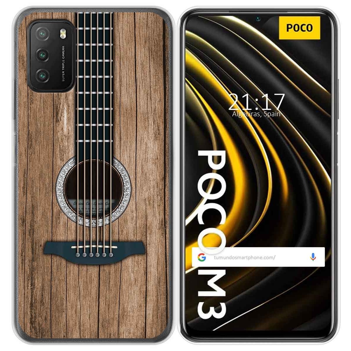 Tumundosmartphone Funda Gel Tpu para Xiaomi POCO M3 / Redmi 9T diseño Madera 11 Dibujos