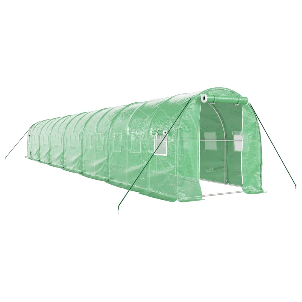 vidaXL Invernadero con estructura de acero verde Multitalles