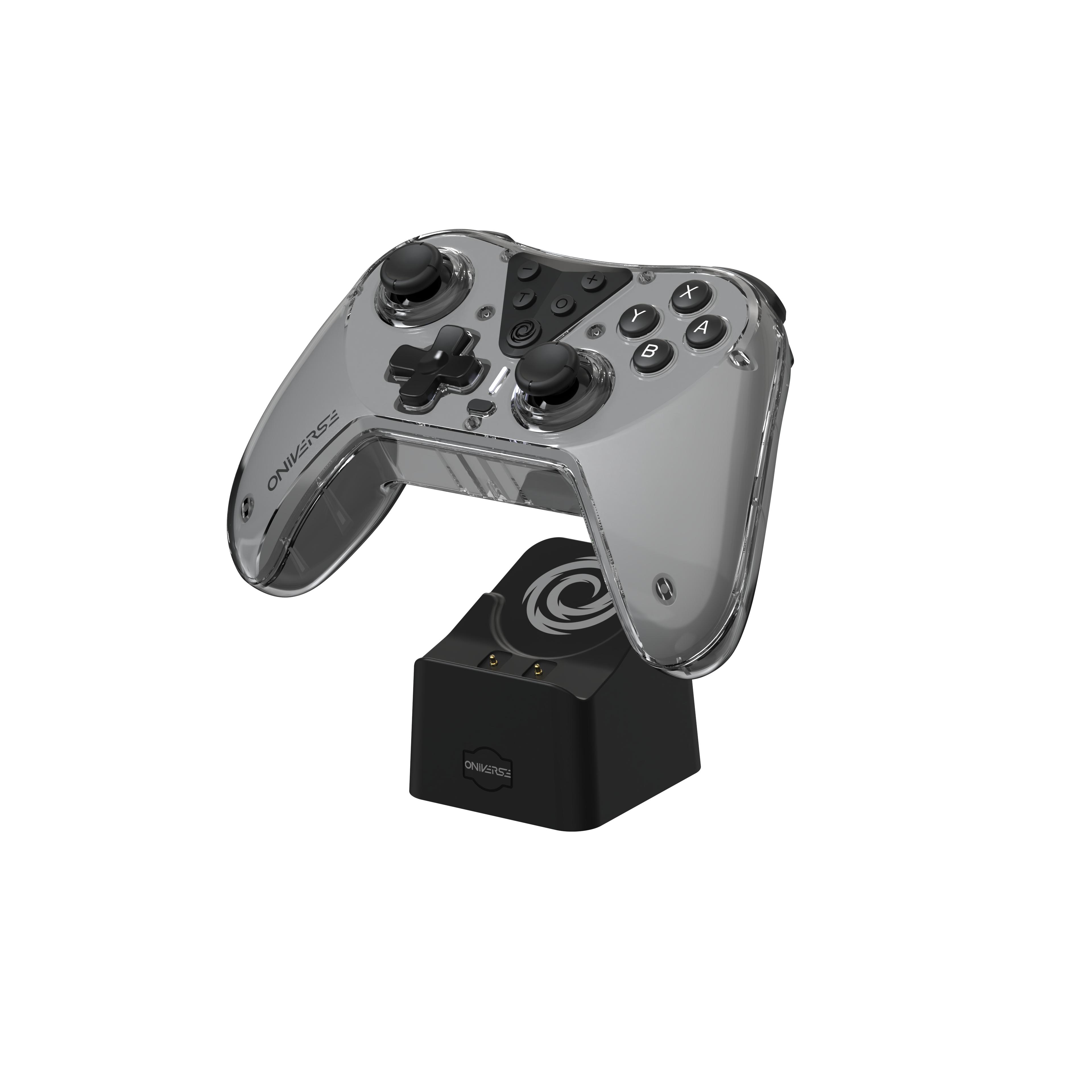 Nintendo Switch Oniverse Astralite Controller Controlador Mando Inalambrico Smoked Negro inkl. Charging Station