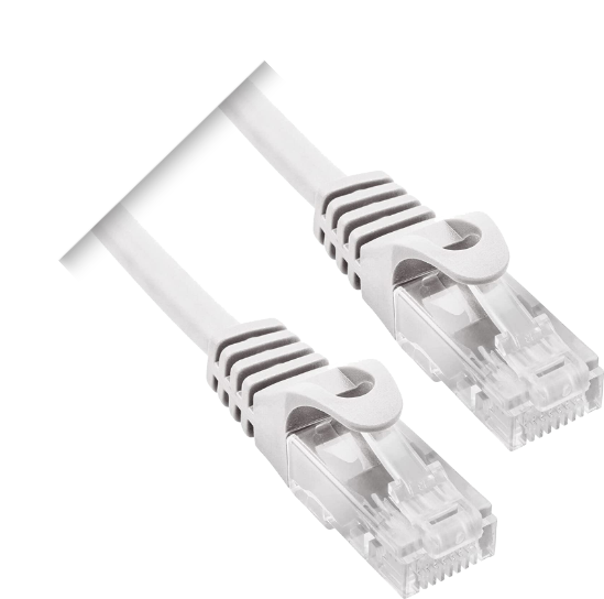Cable de Red UTP Cat 6 PHASAK 1 Metro CCA 26AWG Gris - Alta Velocidad para Conexión Ethernet