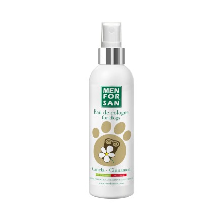 Men For San Menforsan Agua de Colonia para Perros con Aroma de Canela y Fragancias Naturales - 125 Ml