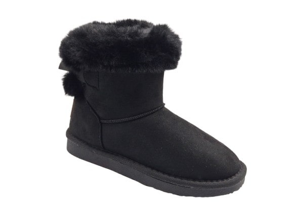Conguitos - Botas con pelo para niñas modelo 54021, estilo casual y cálido, ideales para invierno y uso diario en colores taupe, navy y negro