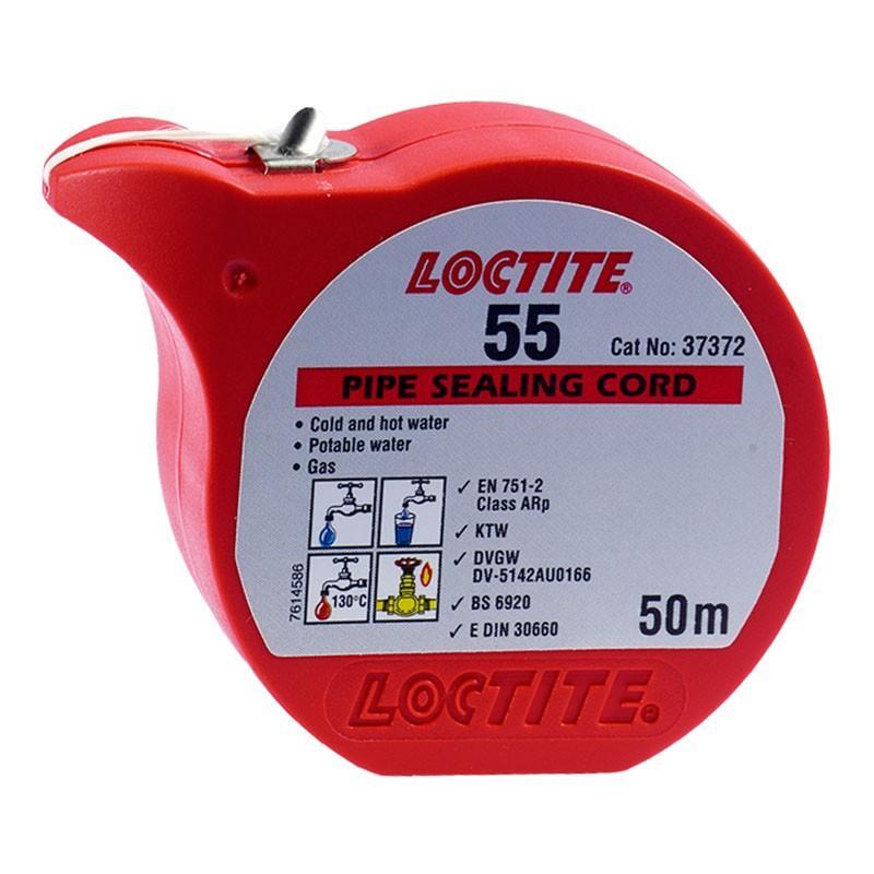 Sellador tuberia loctite 55 50m