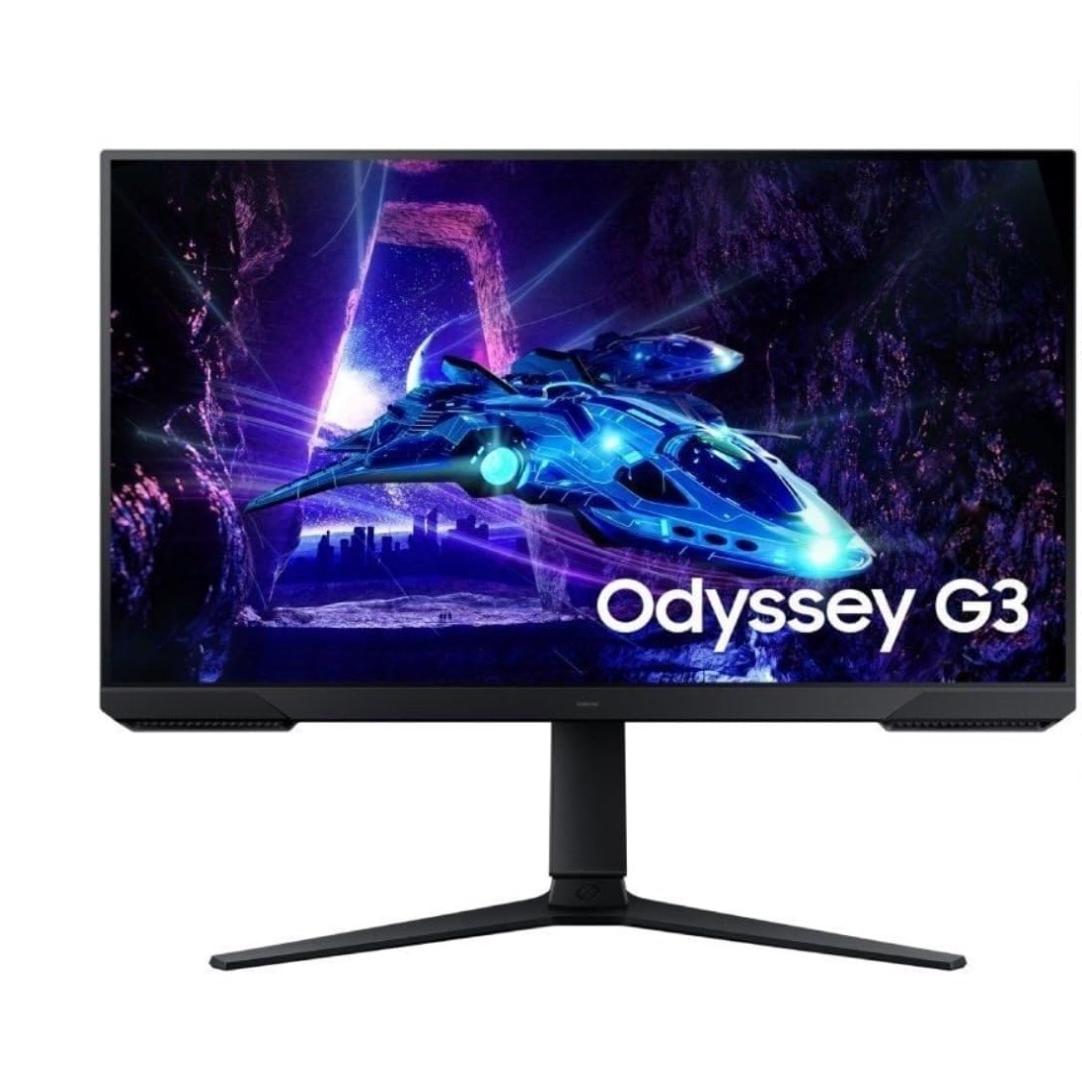Monitor Gaming Samsung Odyssey G3 S24DG304EU/ 24"/ Full HD/ 1ms/ 180Hz/ VA/ Regulable en altura/ Negro