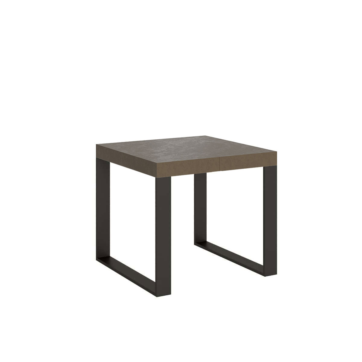 Mesa extensible Tecno Premium 90/246x90 cm con patas gris tórtola y antracita - Itamoby
