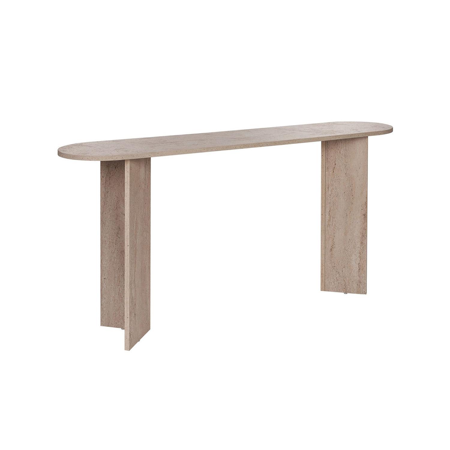 Consola recibidor elsie travertino para recibidor o salón mueble auxiliar moderno  - Homekit