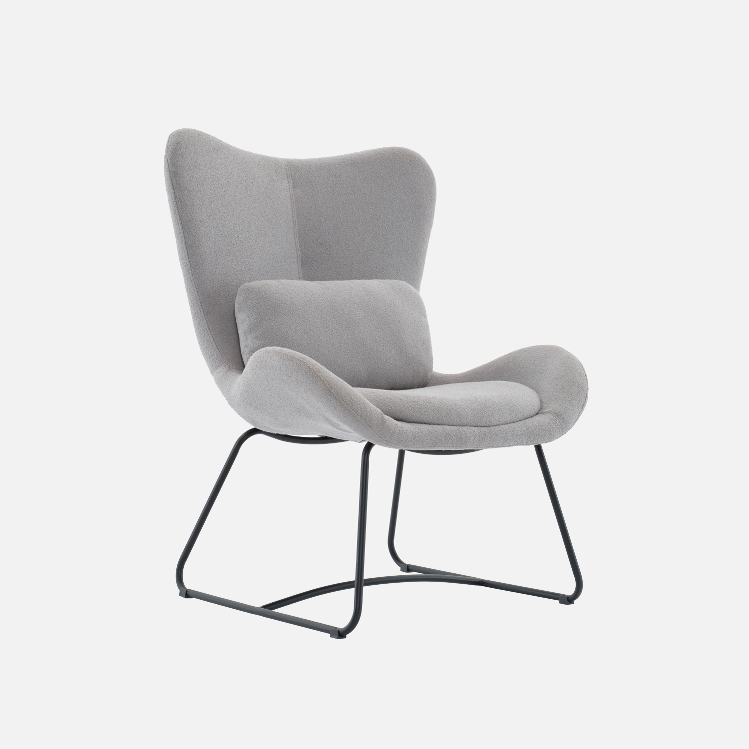 sweeek - Sillón de tela con cojín , Nina , 75x78x101