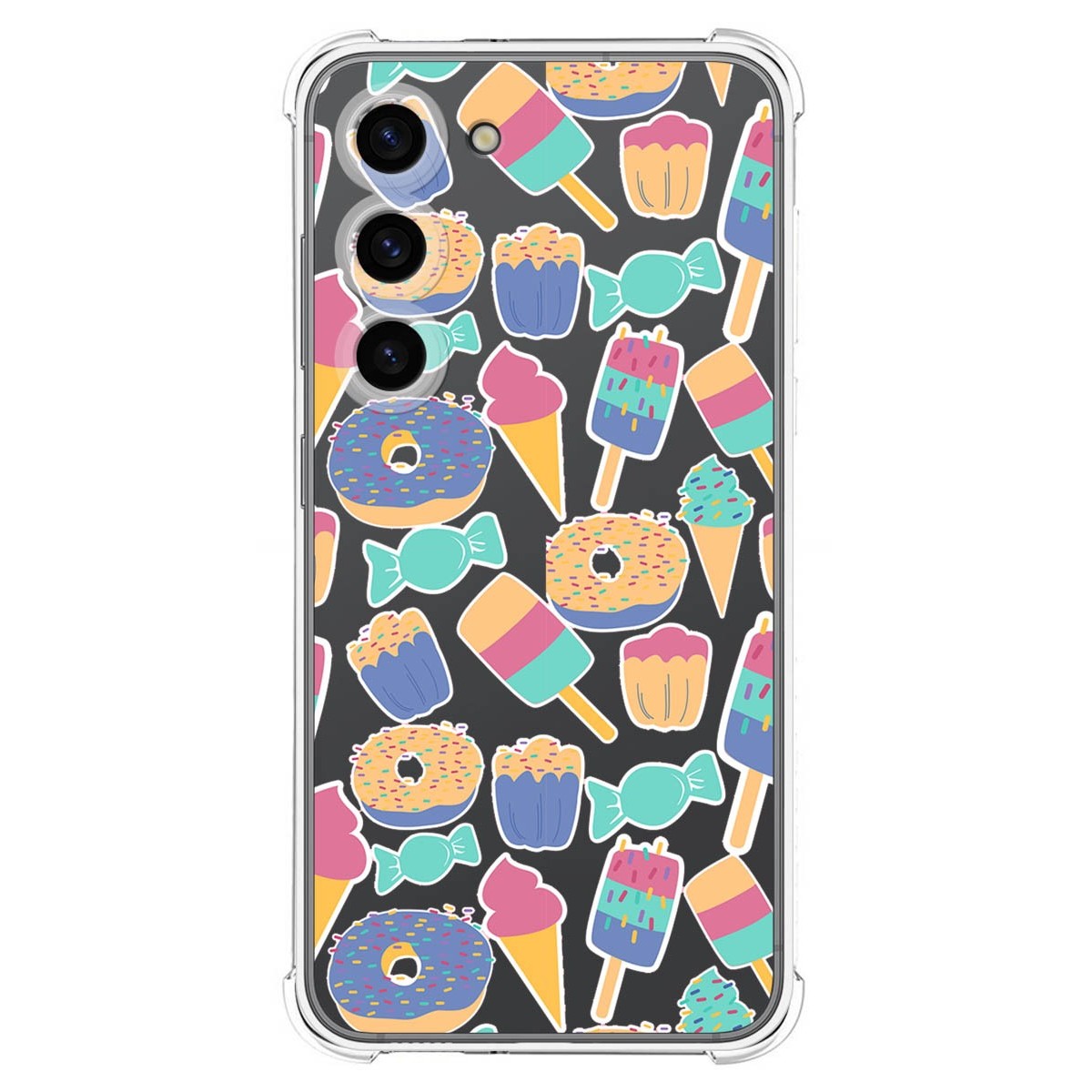 Funda Silicona Antigolpes para Samsung Galaxy S23 5G diseño Dulces 02 Dibujos