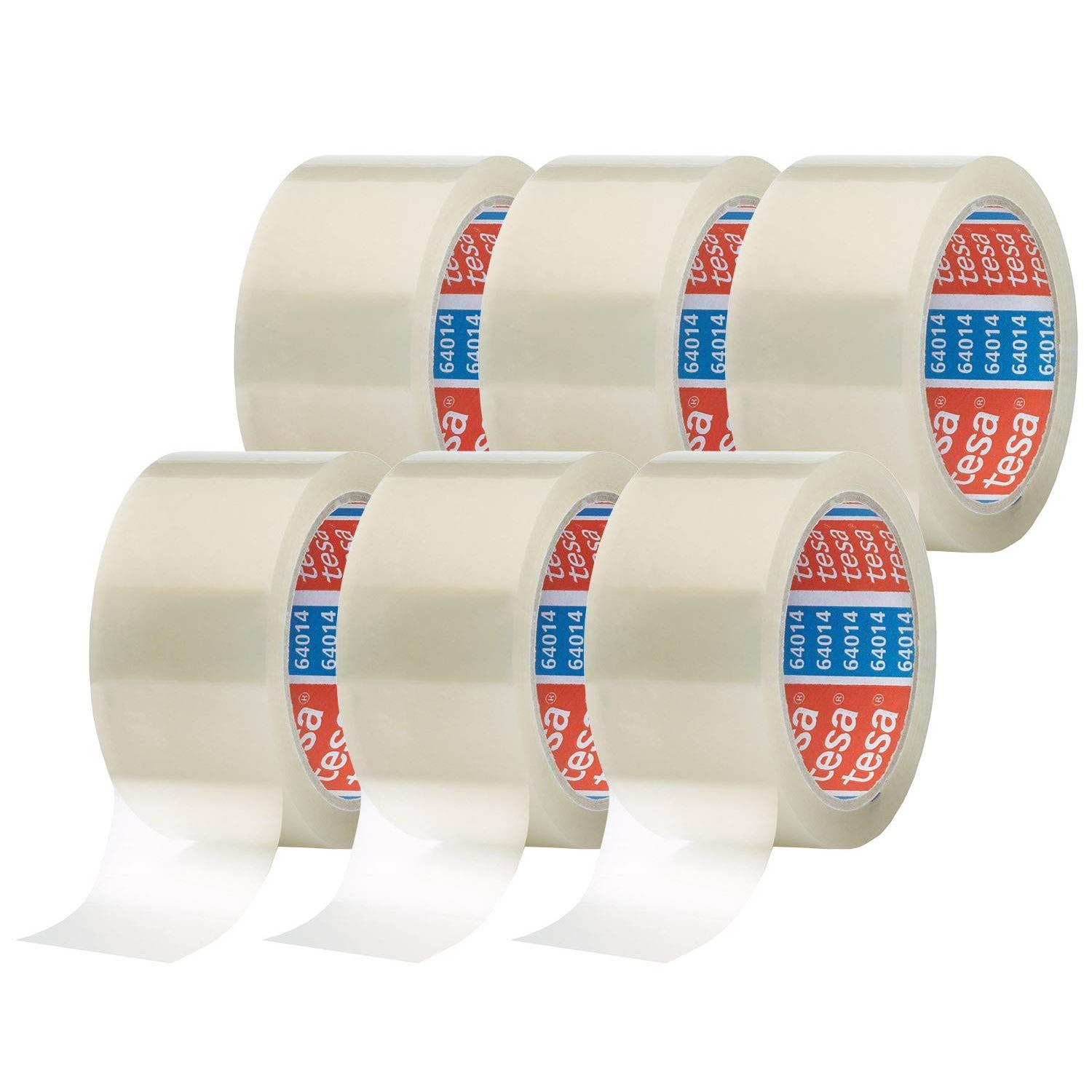 Cinta Adhesiva Universal Tesapack - Alta Resistencia - Protección Rayos UV - 66 M X 50 Mm - Paquete 6 Rollos