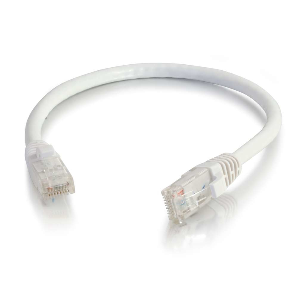 Cable de Red C2G de 2m Cat6 Sin Blindaje y Funda, Blanco