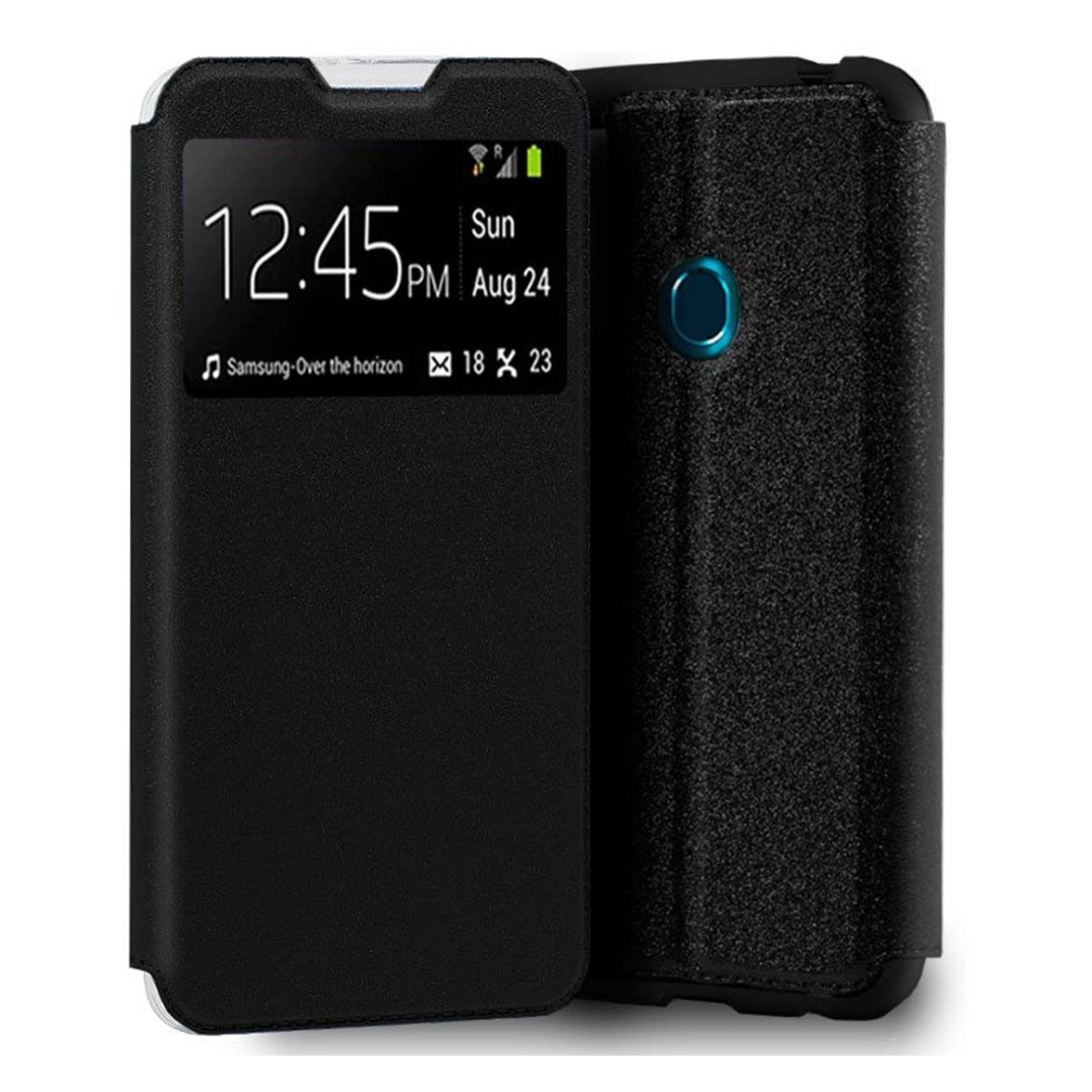 Tumundosmartphone Funda Libro Soporte con Ventana para Zte Blade 10 Smart color Negra