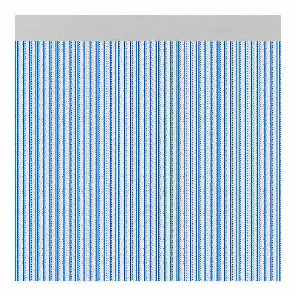 Cortina para puerta modelo "brescia" color azul 90x210cm m63169 acudam
