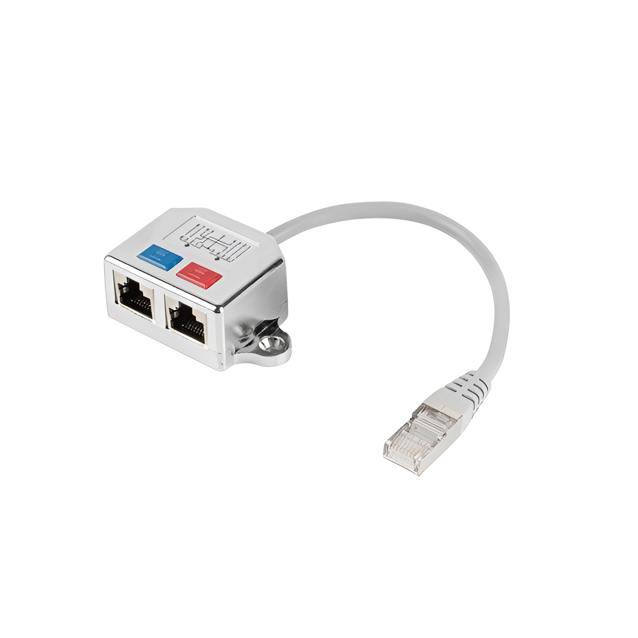 Adaptador lanberg splitter ethernet ftp rj45 a 2x rj45