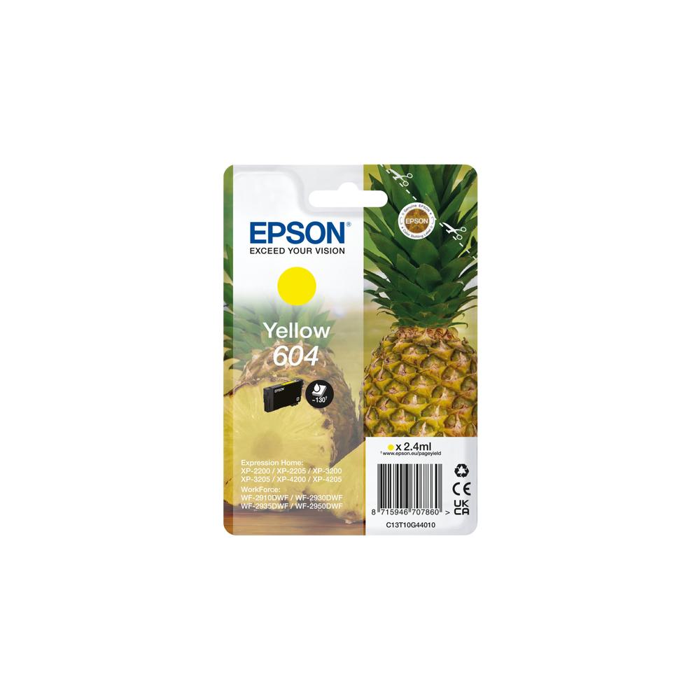 Epson 604 Original Amarillo Para Expression Home: XP-2200, XP-2205, XP-3200, XP-3205, XP-4200, XP-42