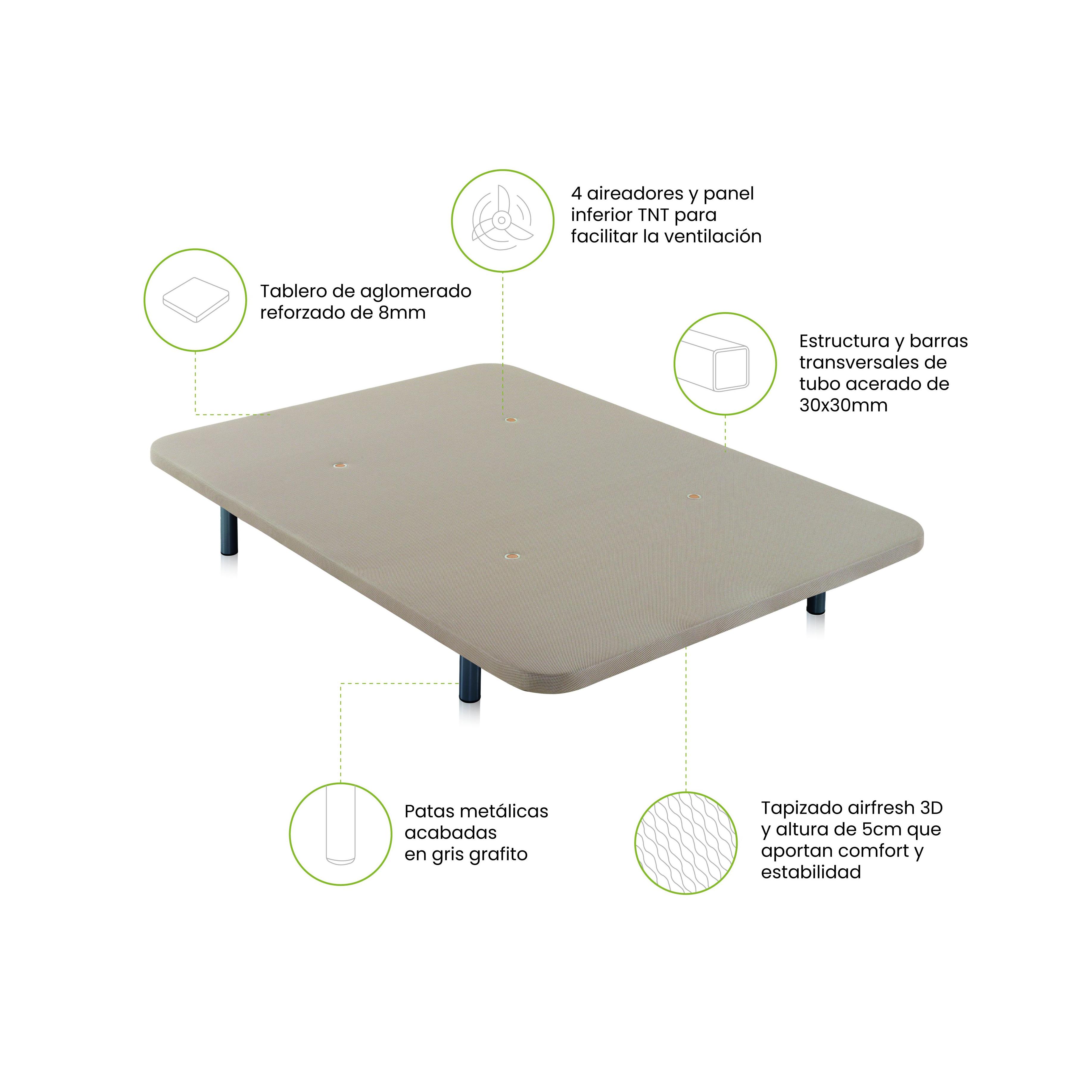 duehome - Base tapizada Air 3D