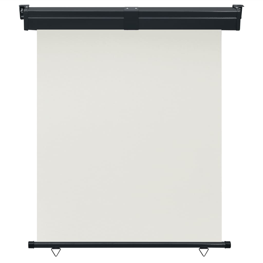 vidaXL Toldo lateral de balcón 145x250 cm Color Negro, Crema, Azul