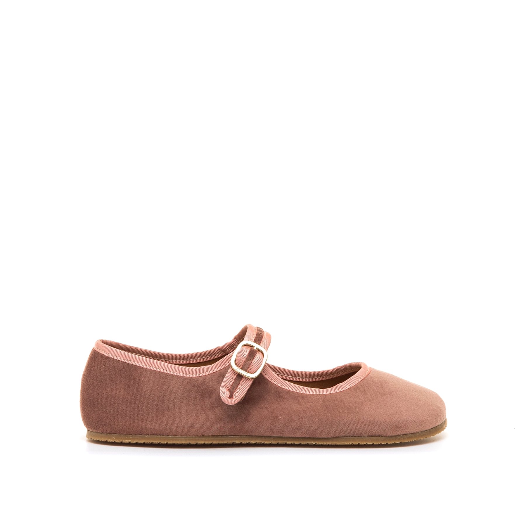 Mustang-MTNG zapatos planos barefoot mujer free mia rosa con cierre hebilla y tipo de puntera redonda