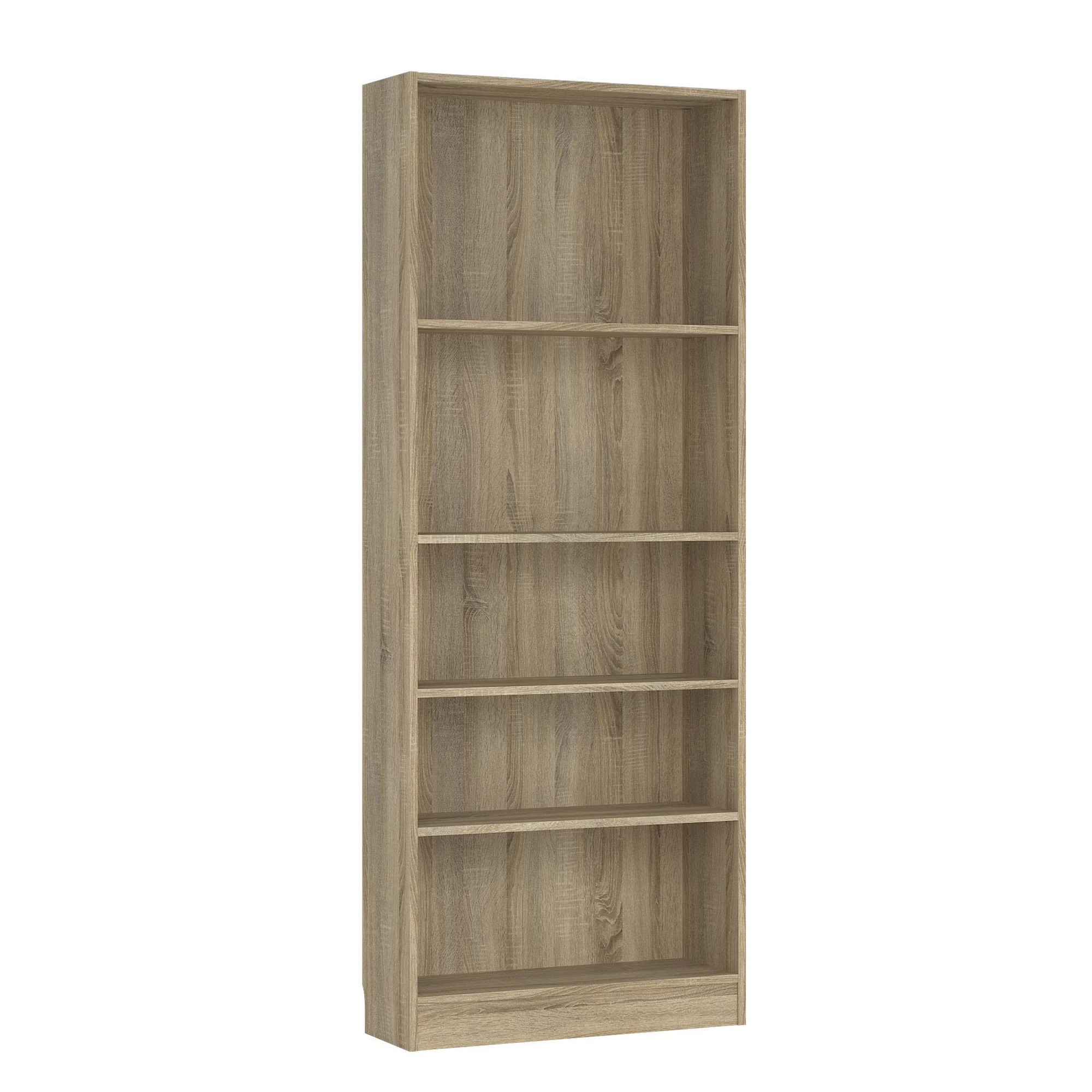 Librería Estantería para Libros 'Turia' 2 estantes color Blanco 41 x 27 x 102 cm