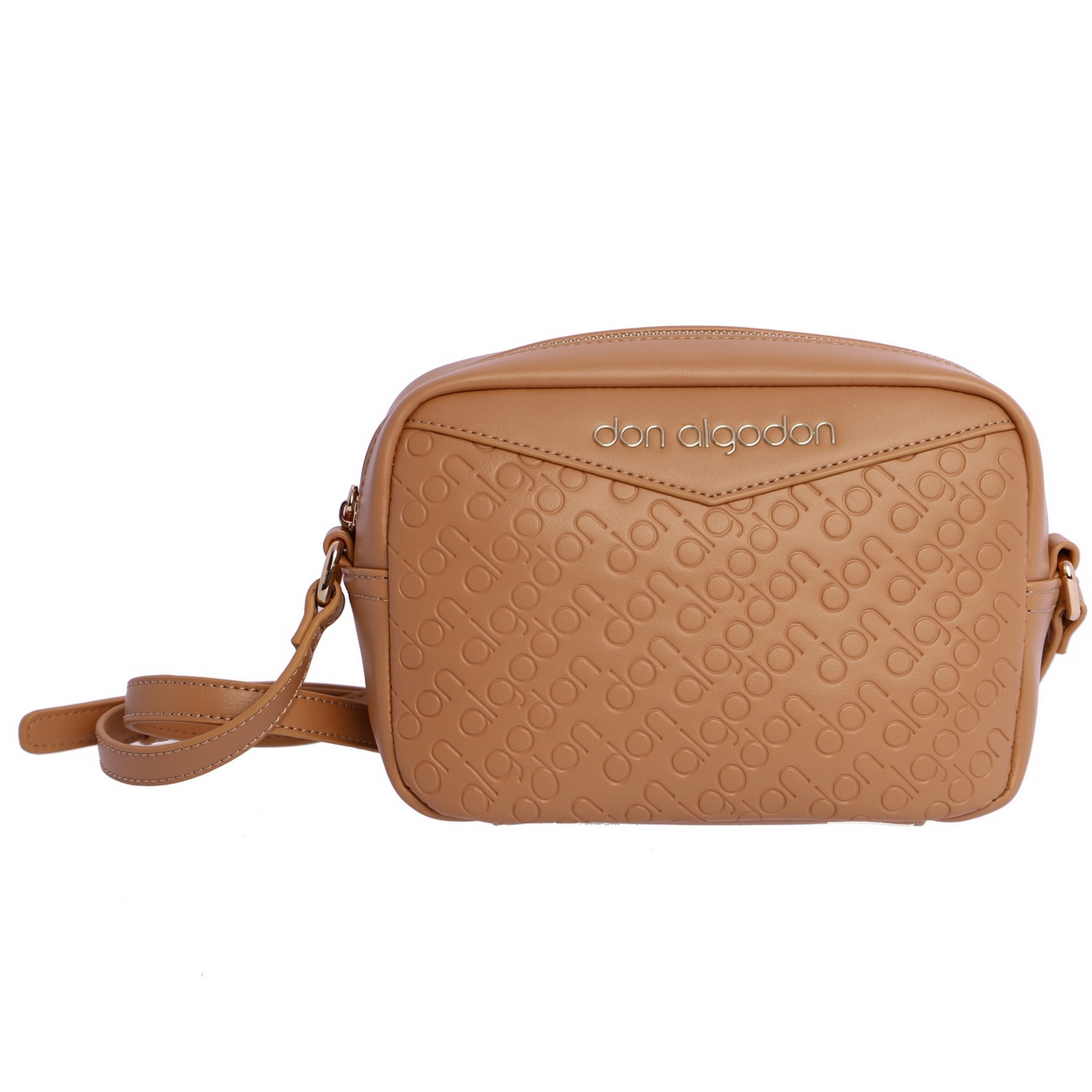 Bolso bandolera para mujer DON ALGODON Lula de piel sintética con cremallera.