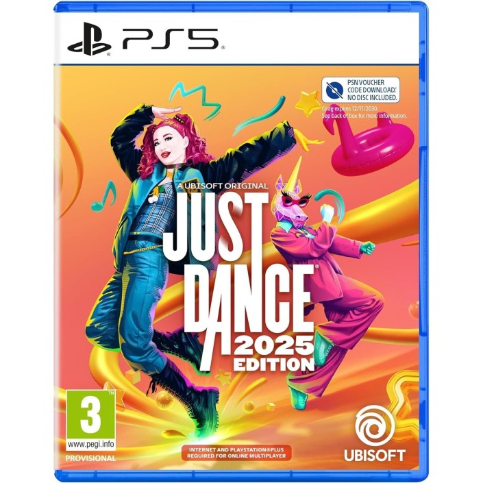 Juego Just Dance 2025 Carátula con Código de Descarga para Playstation 5 | PS5 PAL EU - Nuevo Original Precintado