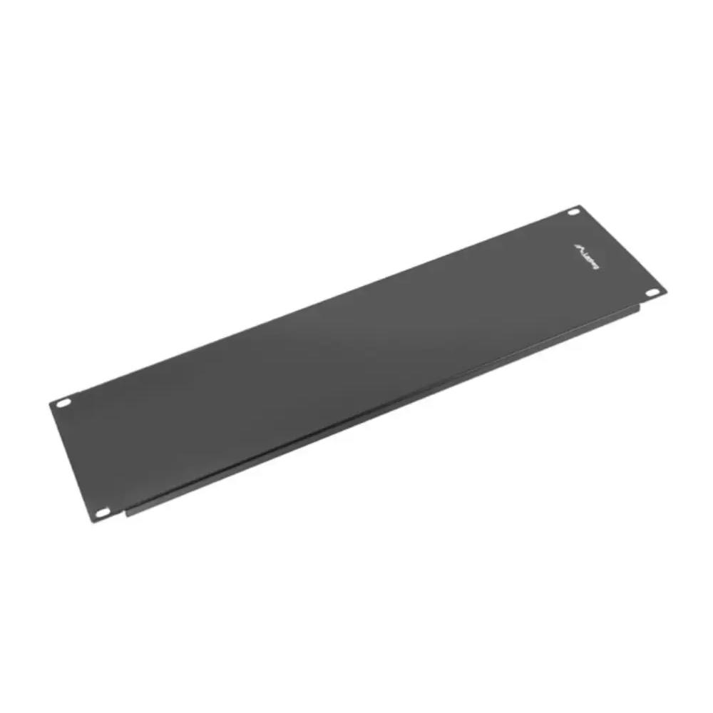 Panel ciego Lanberg AK-1404-B 19" 3U Metal Negro RAL9004 600g