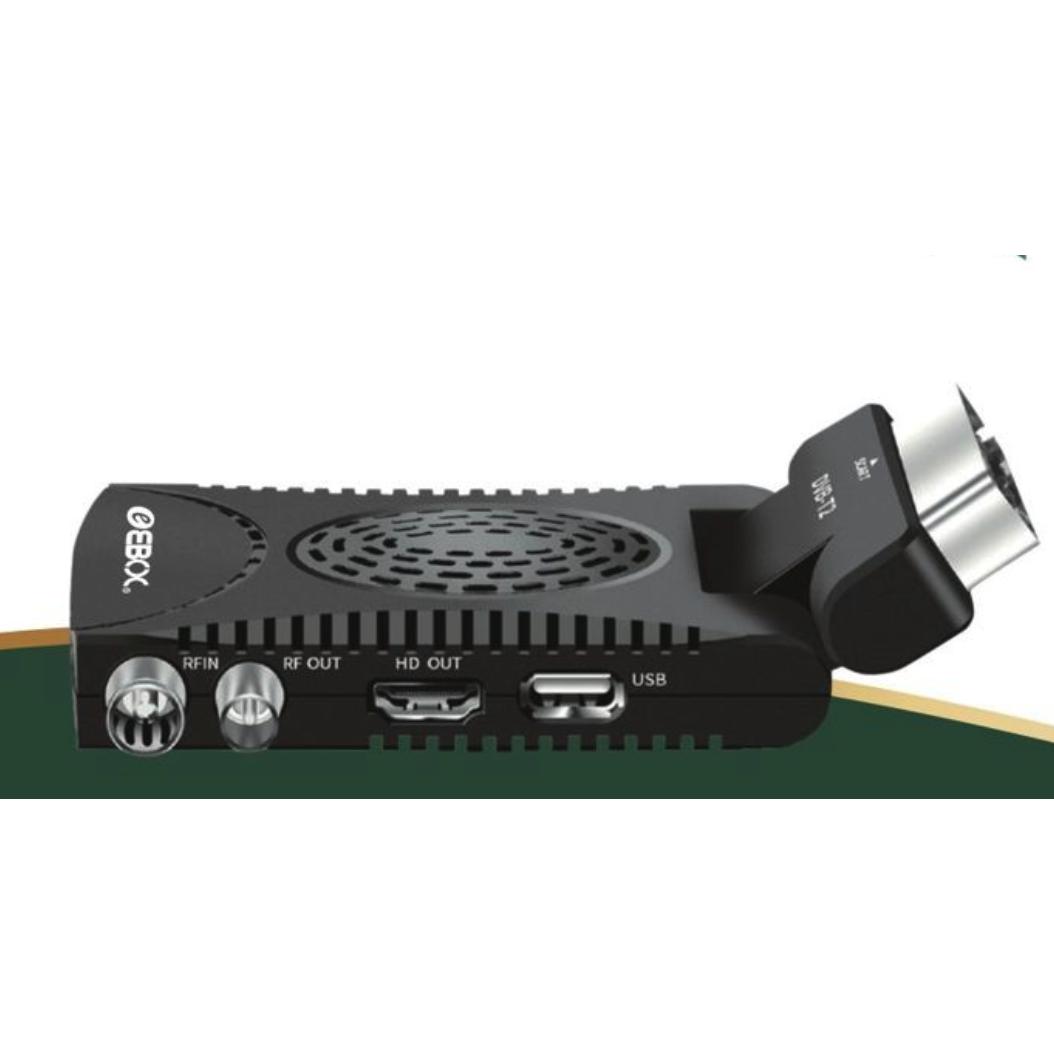 EBOX Sintonizador TDT DVB-T2 DVB-C H.265 HEVC con Grabación USB, HDMI, Full HD 1080p para Televisión Digital