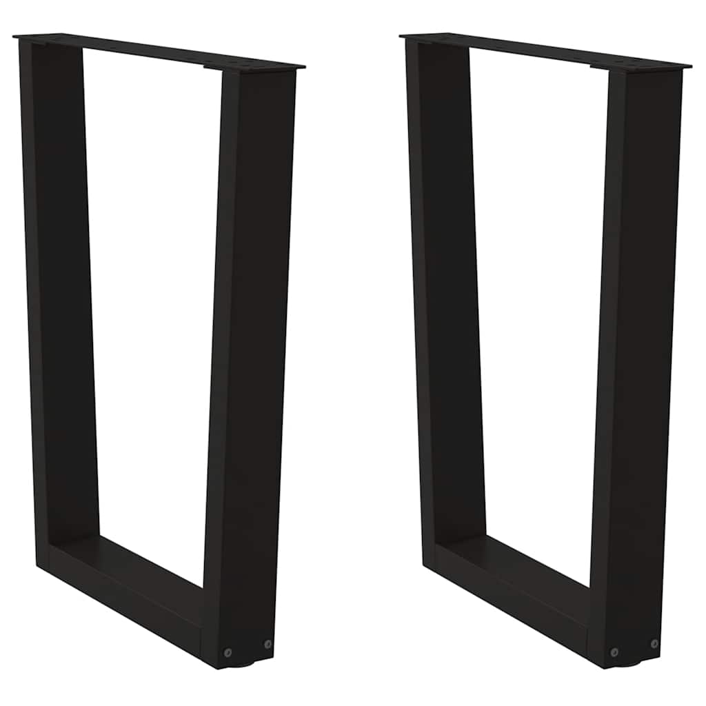 vidaXL Patas para mesa de comedor en forma de V (2 unidades) 70 x (72-73,3) cm, acero