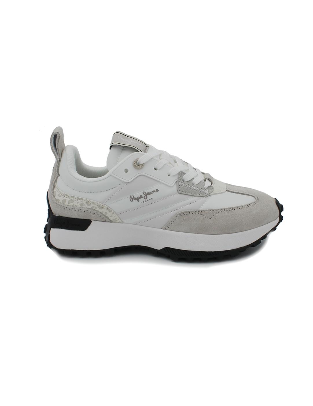 Deportivas PEPE JEANS PLS600005 800 Blanco/ Gris Mujer.