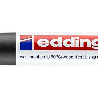 Edding 4500 rotulador permanente para textil - punta redonda - trazo entre 2 y 3mm - olor neutro - secado rapido - color negro (10 uds)